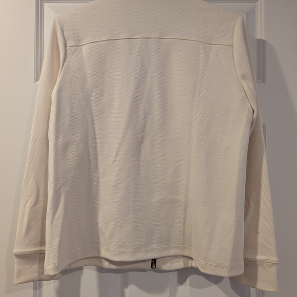 Anne Klein Lightweight Zip-Front Jacket with Black Piping Pique Knit - Picture 11 of 15